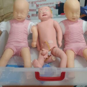 Product features: • Anatomically correct landmarks and realistic chest compressions/ventilations for practicing correct CPR techniques • Removable reusable mouthpieces and economical disposable airways reduce clean-up time • Correct head tilt/chin lift techniques must be performed for ventilation • Manually generated carotid pulse • Realistic articulation for application of cervical collars, splints and traction or application to spineboard • Rugged for indoor and outdoor scenario use • Trauma scenarios can be enhanced with the addition of enclosed trauma modules • Carry case provided for storage and transport